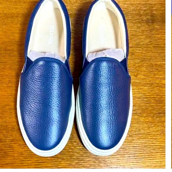 New in Box Soludos Ibiza Marine Blue Slip On Sneakers💙 - Picture 4 of 8